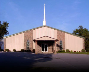 Photo of a RHINO church constructed by the congregation.