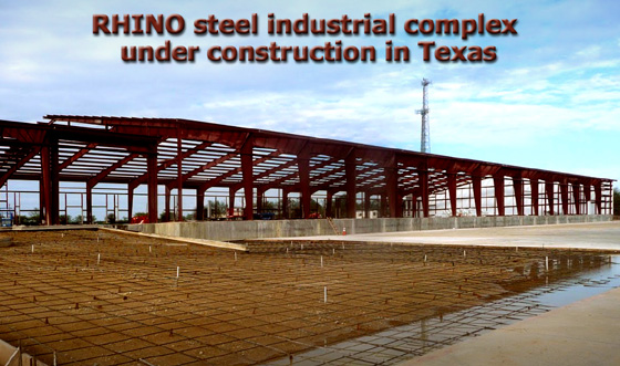 Huge RHINO steel warehouse going up in Texas