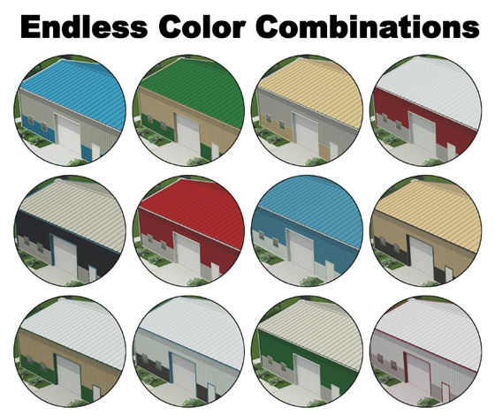 Selecting Metal Building Colors - Barns, Garages & Sheds